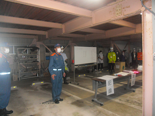 クレイドルやけやま 夜間避難訓練