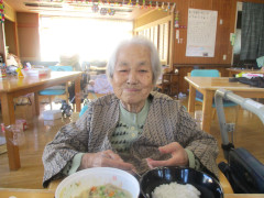 デイサービスセンターおうみの昼食について